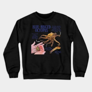 Animal Facts - Blue-ringed Octopus Crewneck Sweatshirt